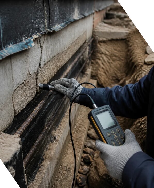 Обследование фундаментов зданий и сооружений в Реутове