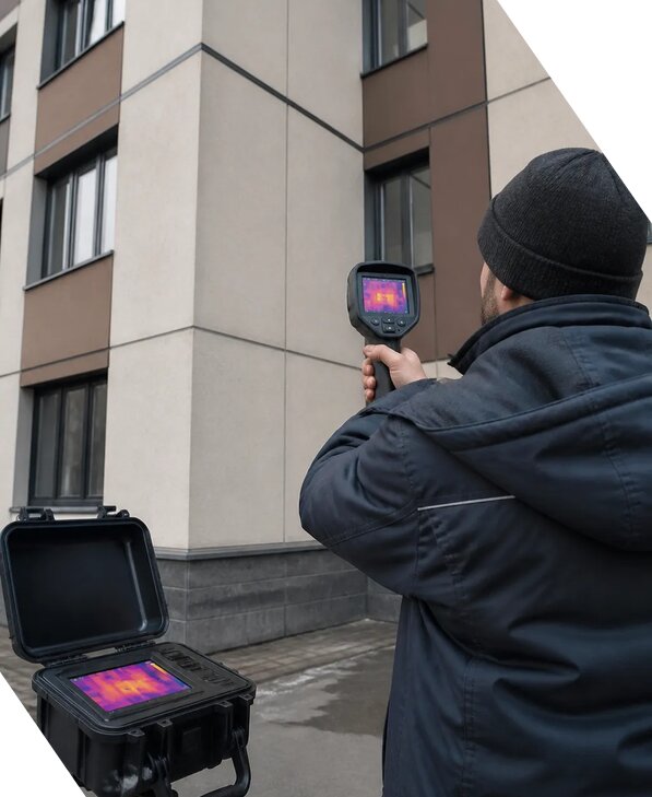 Тепловизионное обследование зданий и сооружений в Реутове